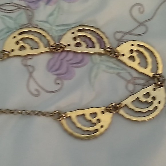 EUC J. Crew Statement Necklace Gold-tone Cubic Zirconia - Picture 8 of 9